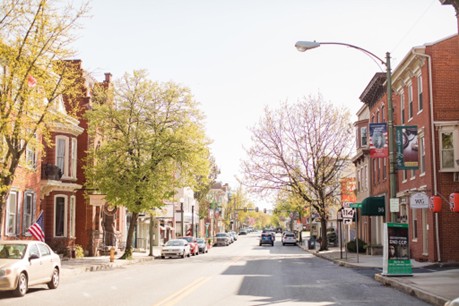 Picture of street in Mechanicsburg, Pennsylvania.