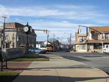 Picture of street in Palmyra, Pennsylvania.